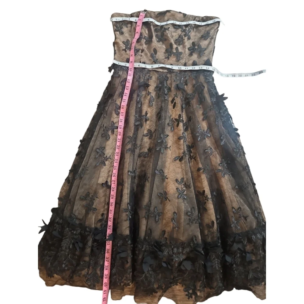 NWT Dress The Population Strapless Cocktail Midi Dress sz L - Picture 10 of 14